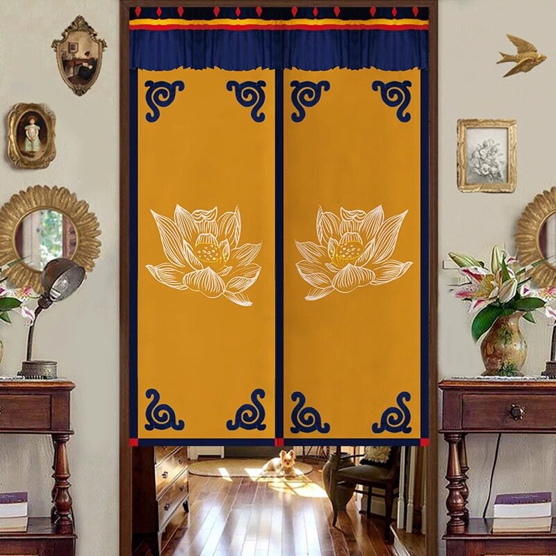 定制藏式门帘隔断帘佛龛遮挡帘