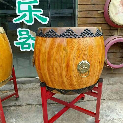 大鼓牛皮椿木白茬鼓原木鼓战鼓