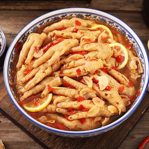柠檬酸辣无骨鸡爪熟食即食