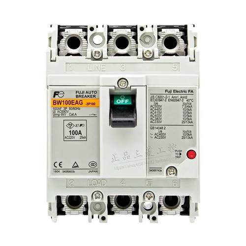 日本富士空气开关 三相断路器BW100EAG 3P 75A 100A替EA103C