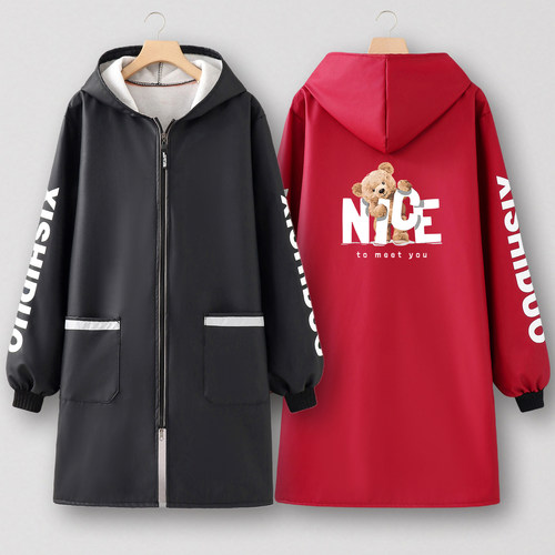 皮革围裙厨房家用加绒加厚罩衣