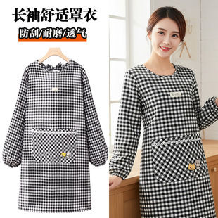 美发师专用围裙厨房家用烘焙年轻款工作服纯棉罩衣女新款防水防油