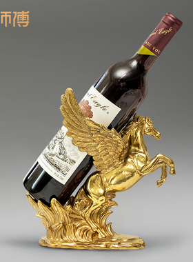 欧式轻奢红酒架摆件葡萄酒架酒柜摆设家居装饰酒架创意现代酒瓶架