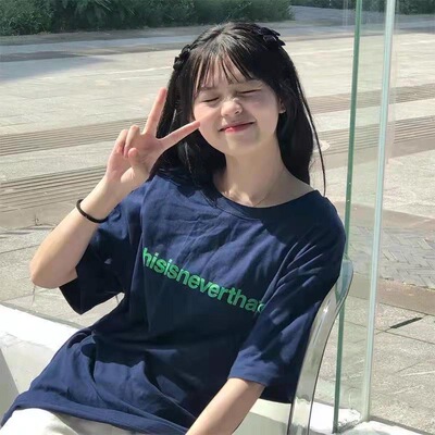 美式高街ins印花宽松短袖T恤