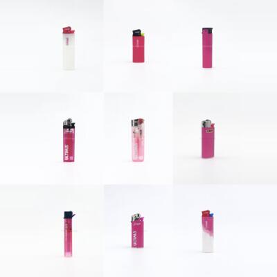 【Firechicka】tone in tone粉白色系打火机组合套装热销粉色时尚