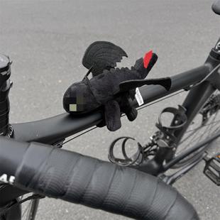 无牙仔飞龙自行车装饰品小配饰挂件山地单车把玩偶公仔娃娃