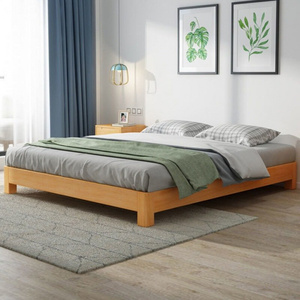 床架榻榻米白色床实木无床头厂家家用靠背儿童矮床1.5米h