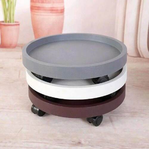Movable Flower Plant Pot Tray Whith 360-degree Rolling With