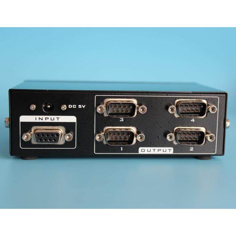 原装迈拓MT-RS104串口分配器1分4切换DB9针COM口RS232集线器传输