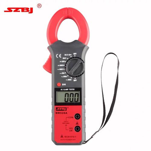 szbj滨江BM528A+数字钳形表万用表 600A数显自动关机钳表