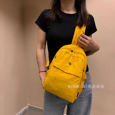 2025新款多功能胸包双肩包百搭单肩包大容量简约挎包