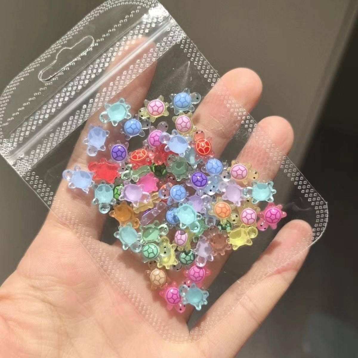 超级迷你小乌龟全红同婵同款夜光小乌龟对对碰发光摆件一厘米乌龟