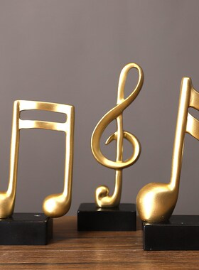 轻奢文艺音符模型摆件创意电视机酒柜客餐厅服装店办公桌面装饰品