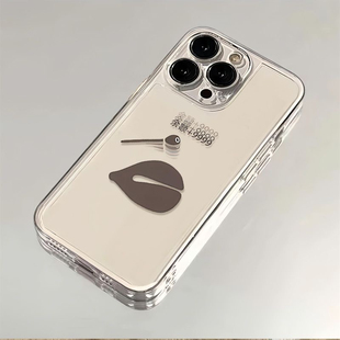 趣味敲木鱼适用苹果15手机壳iPhone11卡通/12/13透明软壳14promax个性保护套15全包oppo华为荣耀vivo小米红米