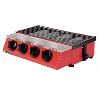 广州洛尔曼RDH-714小四头底火炉（玻璃）烧烤炉生蚝炉燃气液化气