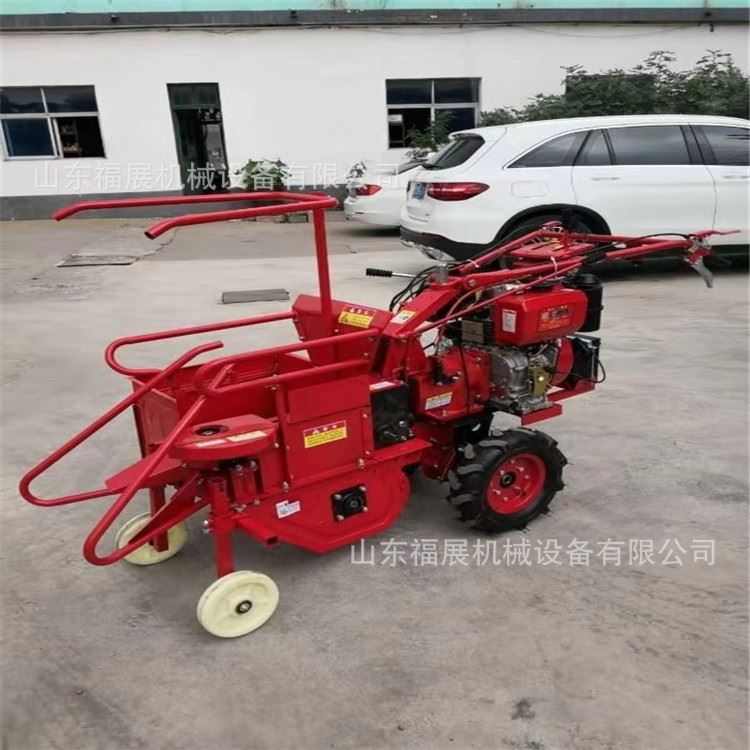 小型玉米收割机 家用单行收获机柴油粉碎一体机