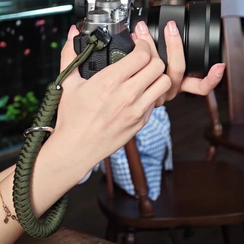 编织耐磨特级七芯伞绳相机腕带