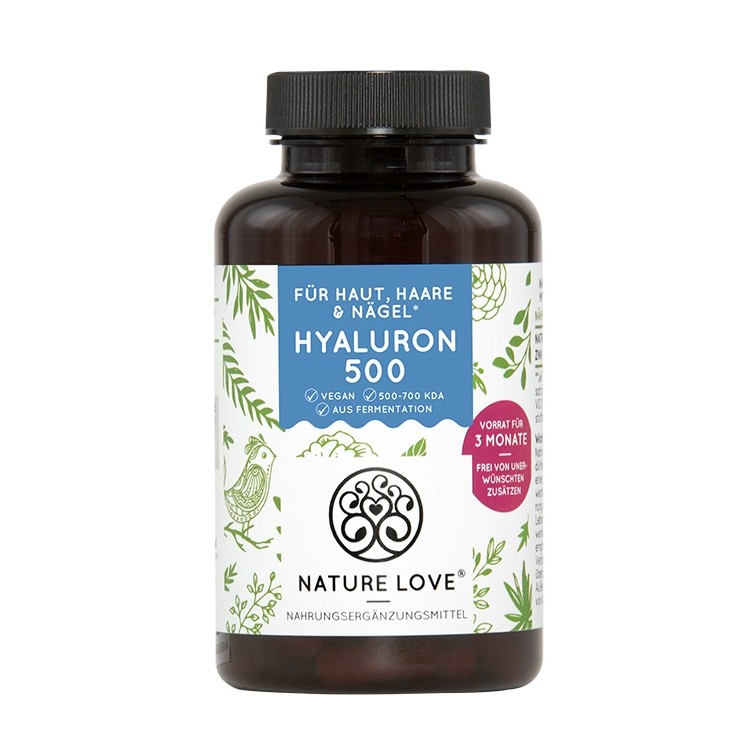 德国原装NatureLove进口玻尿酸锌胶囊内服深层皮肤补水保湿90粒