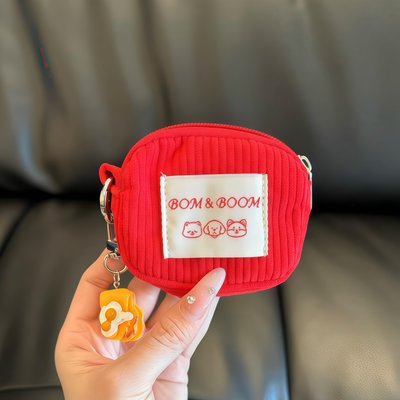 2025新款灯芯绒迷你零钱包蓝牙耳机包杂物包口红包散钱包可爱挂饰