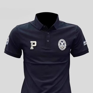 刺绣印花男士 T恤 夏季 潮流半袖 GM新潮 时尚 短袖 高端POLO衫 t恤薄款