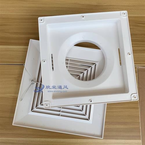 空调出风口散流器方形排风口盖百叶天方地圆管道风机排气口通风罩