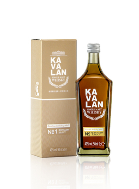 【派样拉新】KAVALAN噶玛兰 单一麦芽威士忌 珍选1号小酒版50ml