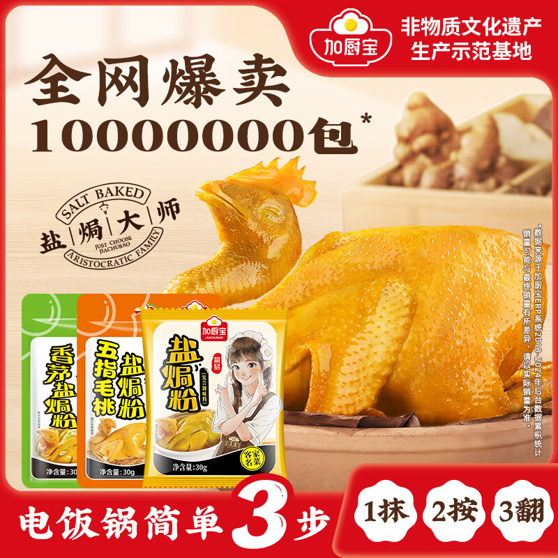 加厨宝盐焗鸡粉30g正宗广东家用五指毛桃盐焗粉官方旗舰店