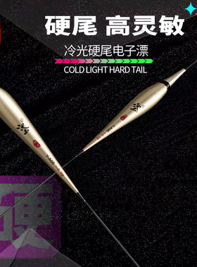 超细冷光硬尾一体夜光漂咬钩变色电子漂日夜两用高灵敏鲫鲤鱼浮漂
