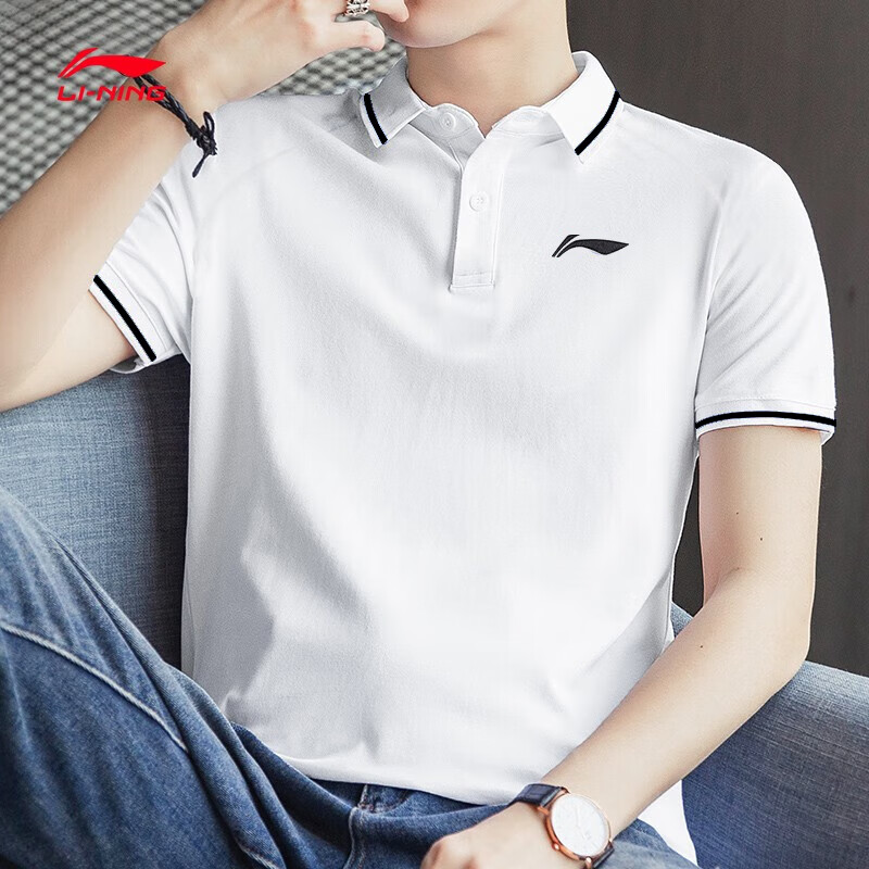 李宁POLO衫男士2025夏季