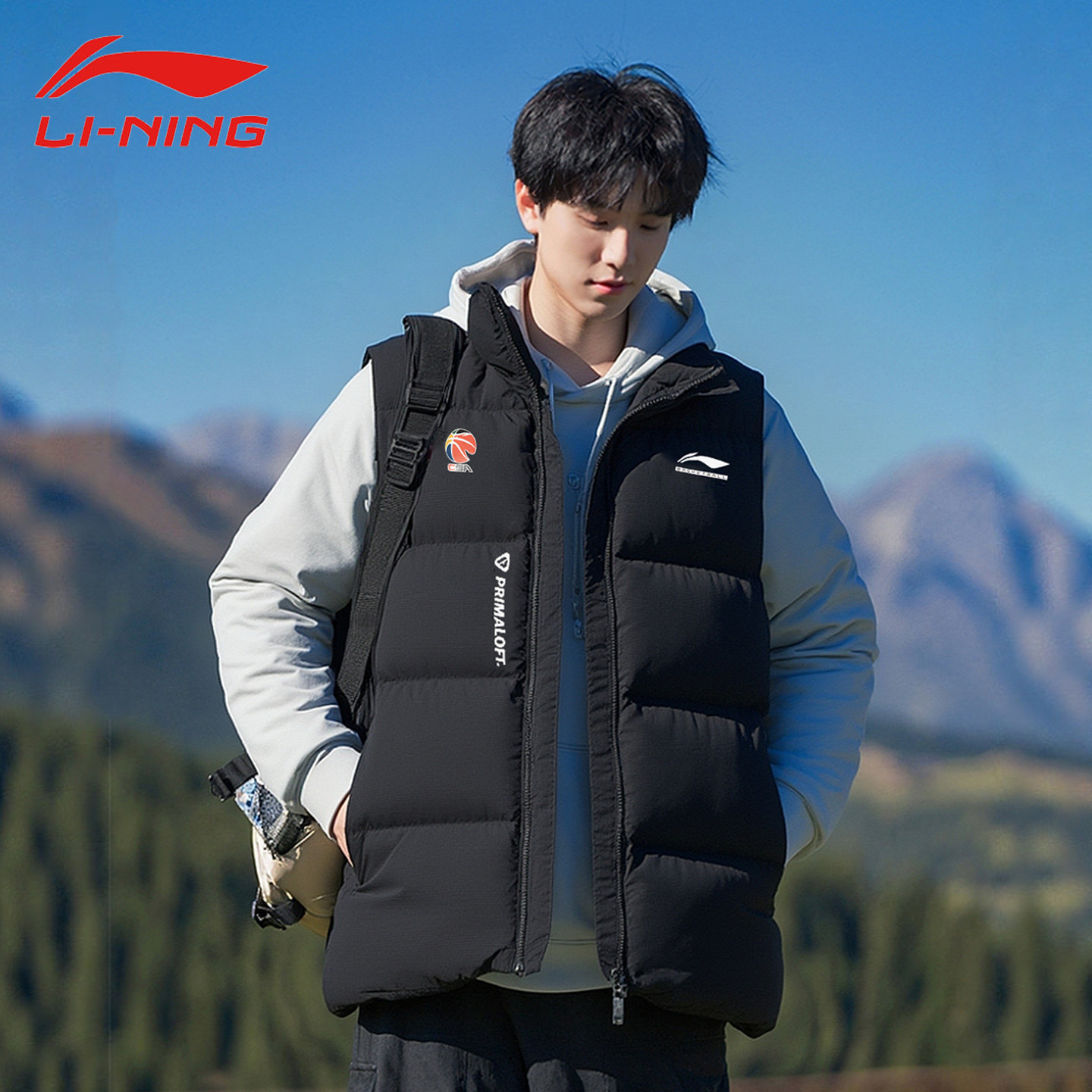 李宁CBA棉马甲男秋冬季新款青少年立领加厚保暖背心休闲运动外套,运动服/休闲服装,棉马甲,淘宝优惠券,粉丝福利购,淘宝优惠卷