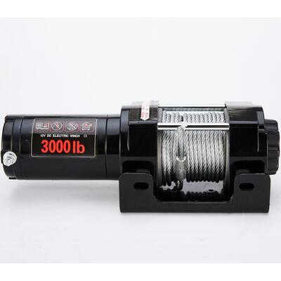 3000磅 电扬动绞盘 脱困绞盘自救卷机 V沙滩车 ATVUT钢丝绳尼龙绳
