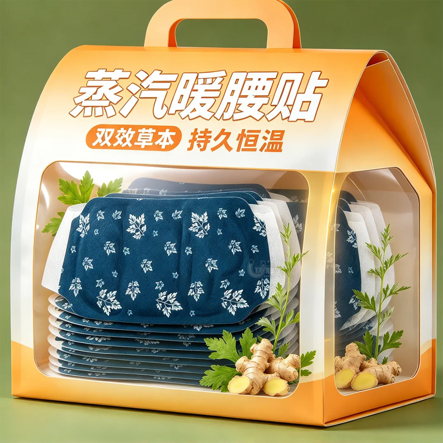暖腰艾灸贴艾草热敷包暖腹腰部腹部蒸汽发热暖贴暖宝宝暖宫保暖贴