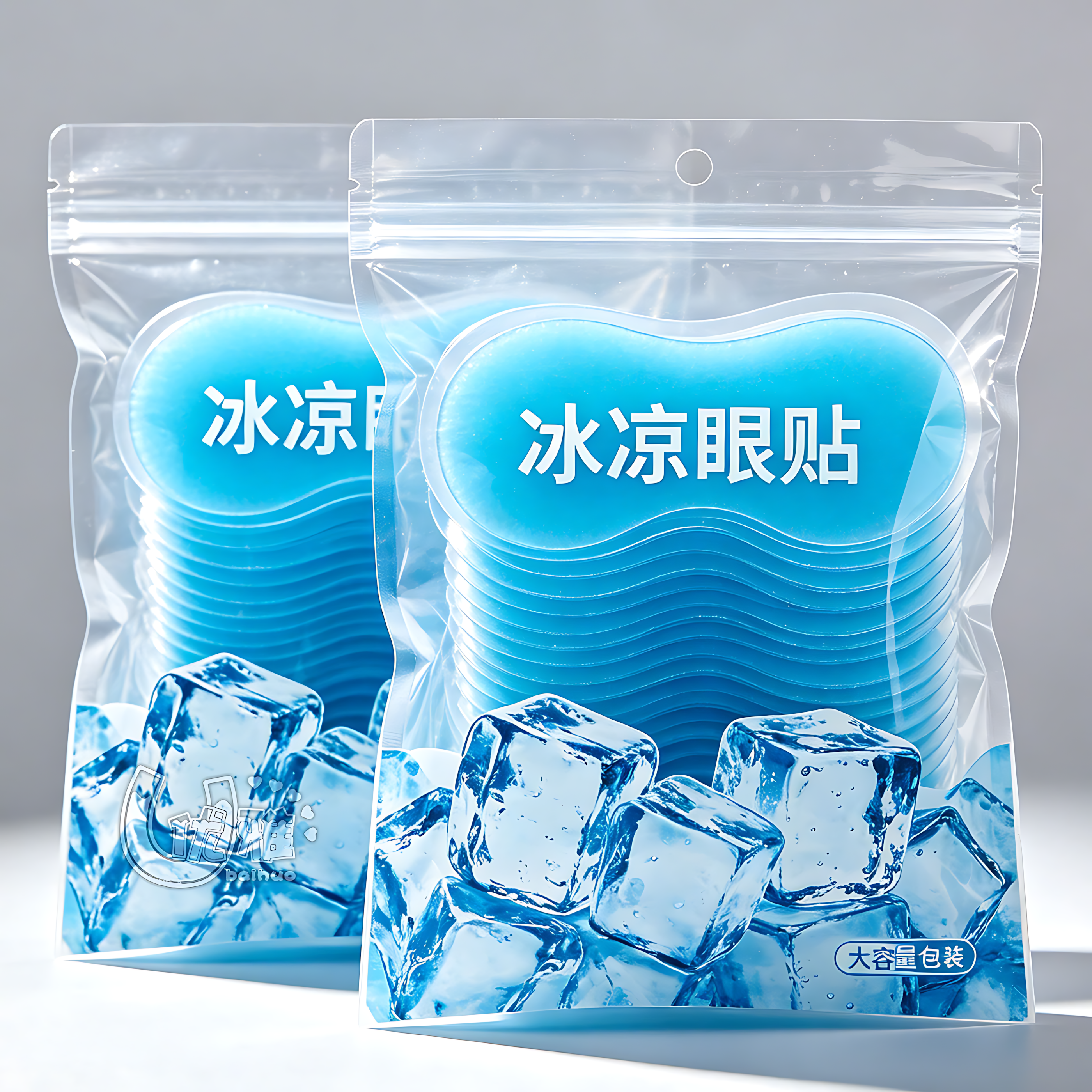清凉冰敷眼贴舒缓眼部干涩酸胀熬夜用眼放松眼周肌肤护眼冷敷贴