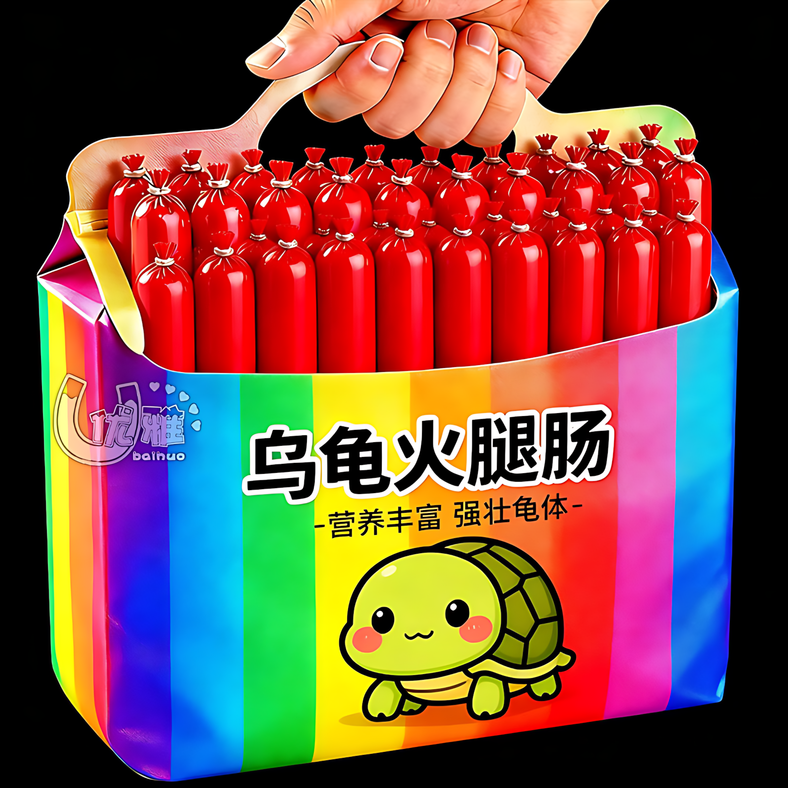 乌龟专用火腿肠高钙龟粮草龟营养高蛋白巴西龟幼龟金钱龟食物通用