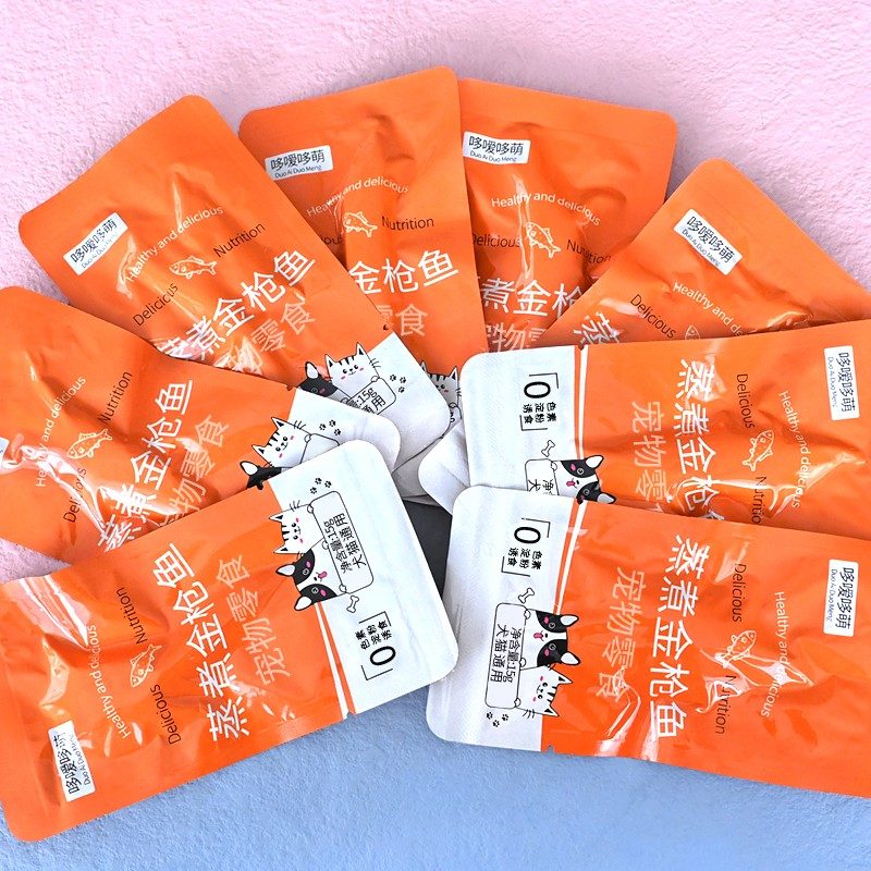哆嗳哆萌宠物零食蒸煮金枪鱼喂猫粮鱼肉鲣鱼鱼条营猫咪狗狗食品