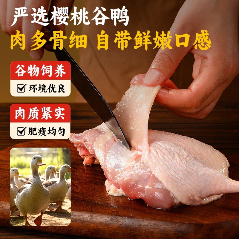 【可试吃1袋】光合力量酱卤去皮大鸭腿香辣味开袋即食肉类夜宵零图片