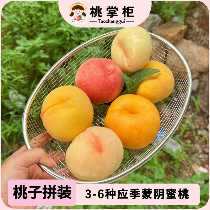 山东蒙阴蜜桃应季桃子新鲜桃子拼装顺丰