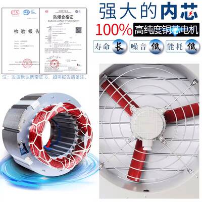 新款壁式边墙防爆轴流风机BWEX带防雨弯头带百叶防爆边墙风机防爆