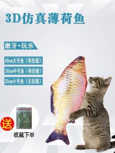 逗猫棒逗猫玩具鱼猫薄荷枕0成年猫咪磨偶牙 81872自嗨解闷抱玩用