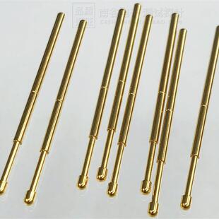 P100 PA100 100mil 1.36mm 1.5mm镀金圆头 PCB弹簧测试探针