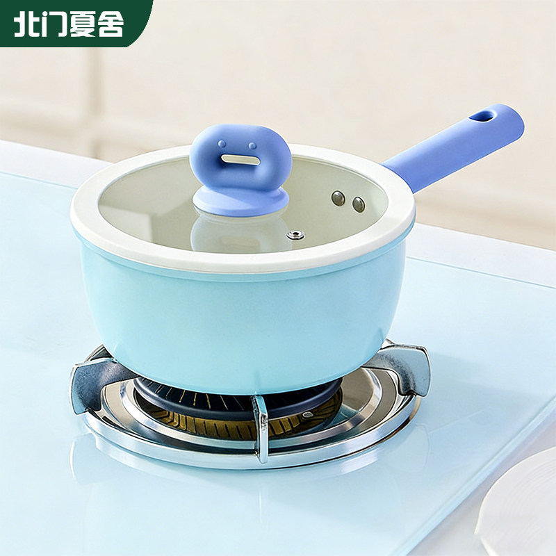 陶瓷小奶锅不粘锅宝宝辅食热牛奶图片