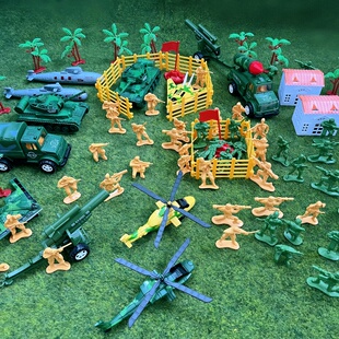 塑料小兵人男孩益智玩具火柴人8090后怀旧经典小时候排兵布阵游戏