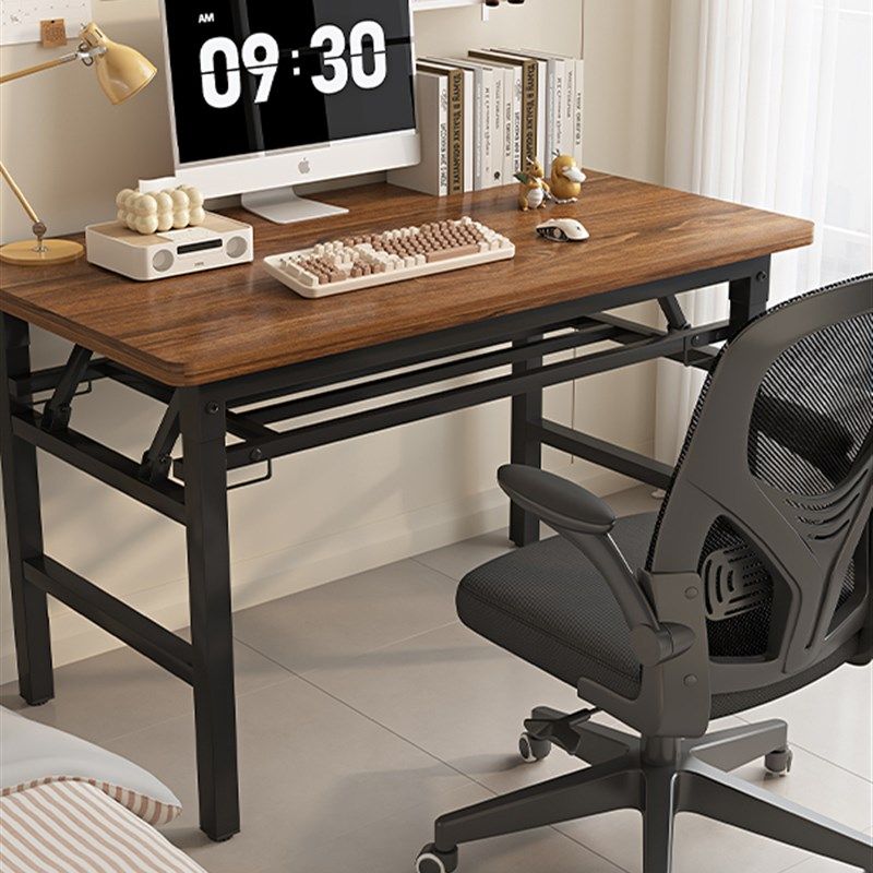 精选生态实木板可折叠电脑桌台式书桌家用办公桌卧室小桌子简易写,住宅家具,电脑桌,淘宝优惠券,粉丝福利购,淘宝优惠卷