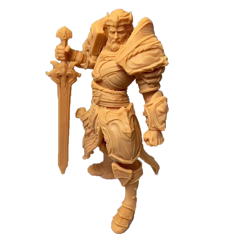 红蜡棕蜡光固化工业高精度模型定制手办头雕人像3d打印服务