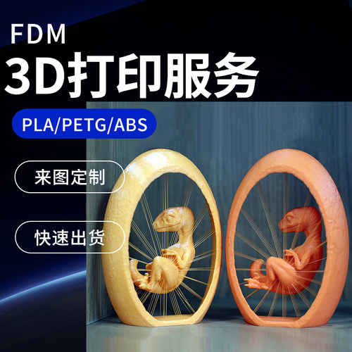 FDM3D打印定制可爱小动物摆件