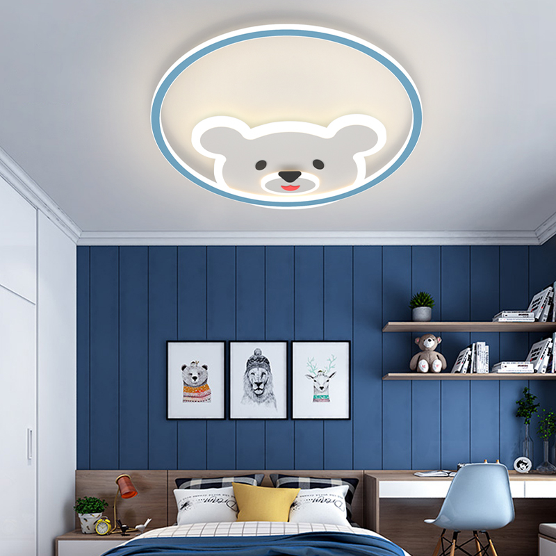 儿童房灯led吸顶灯现代简约创意男女孩公主房间北欧风格卧室灯具
