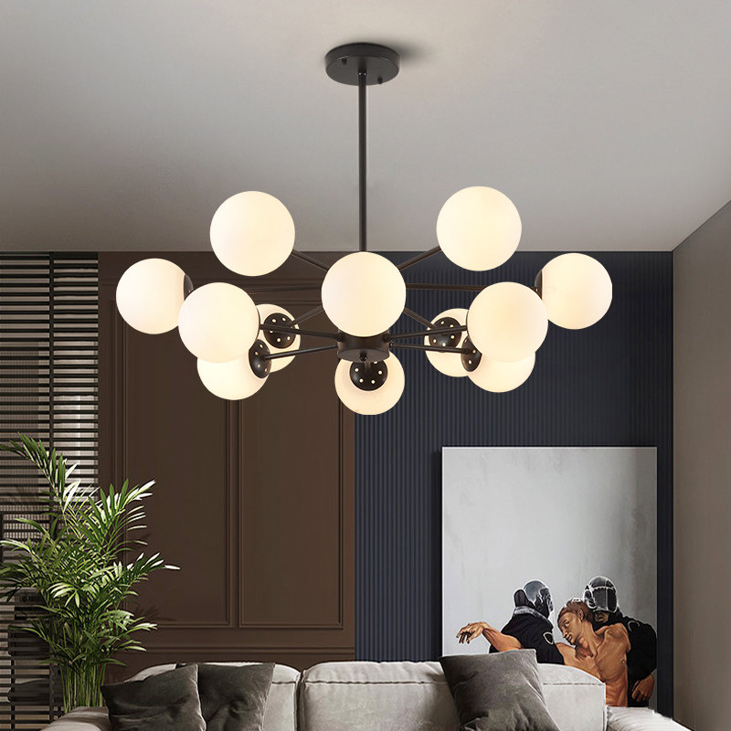 北欧客厅灯简约现代大气家用卧室灯餐厅创意个性吊灯全屋套餐灯具