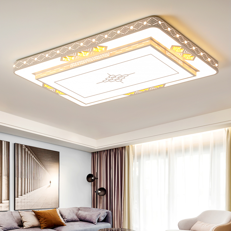 LED吸顶灯现代简约家用大气客厅灯饰 2023新款大厅吊灯套餐灯具