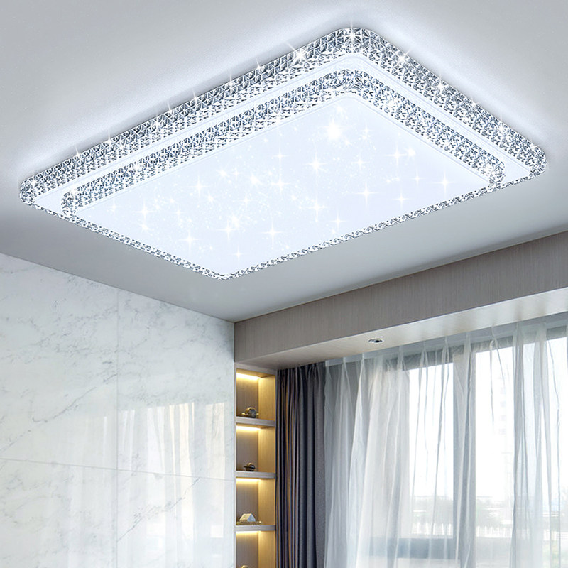 客厅灯2022年新款led吸顶灯高档灯具现代简约大气轻奢水晶灯大厅