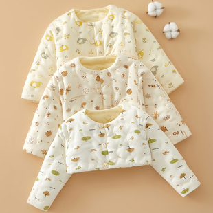 婴幼儿手工棉花护肩膀防冻长袖 夹棉儿童宝宝睡觉专用手臂保暖护肩